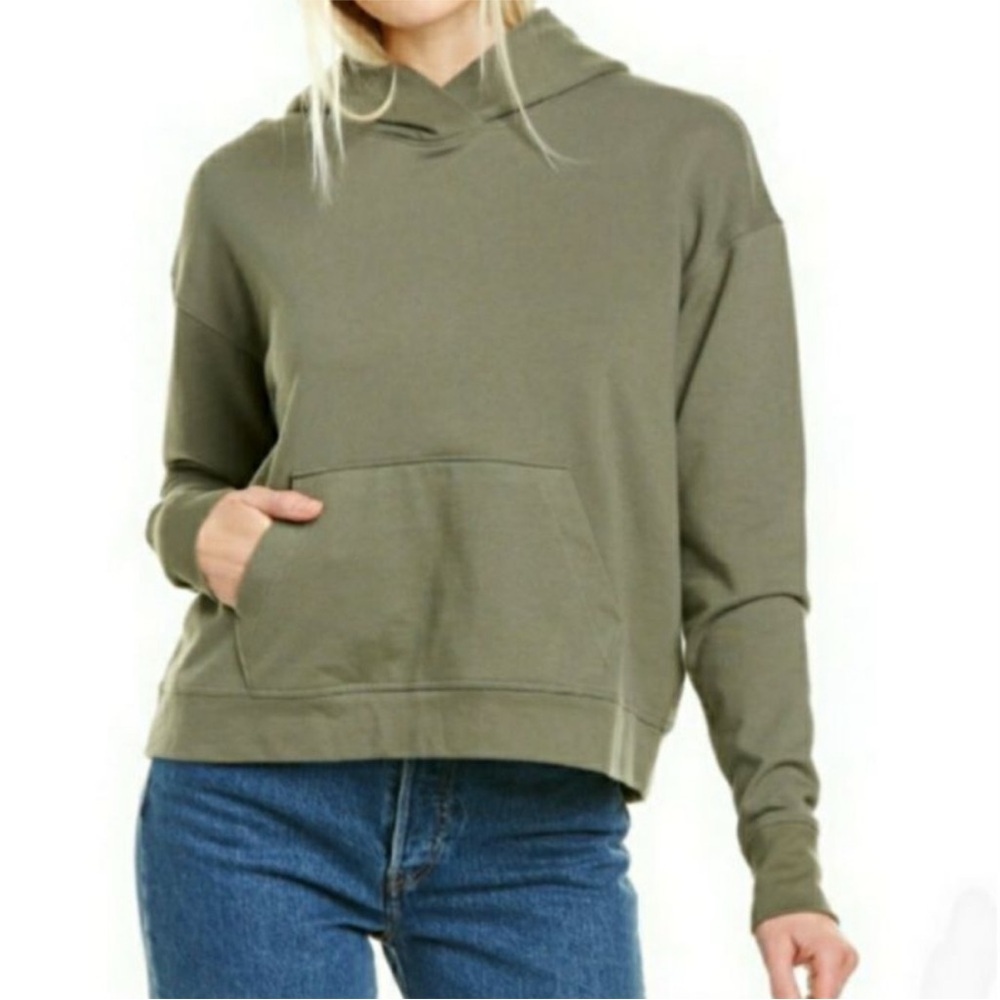 James Perse Relaxed Cropped Hoodie